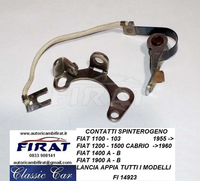 CONTATTI SPINTEROGENO FIAT 1100 103 - 1200 - 1400 - 1900 - APPIA